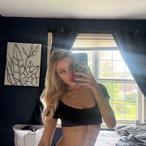 Tularosa Black Crop Top